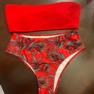 BUNDLE!!! Two sets of tropical bikinis